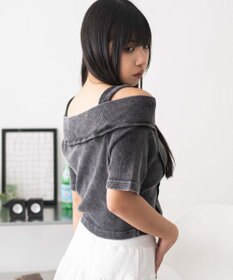 WEGO オフショルWジップトップス