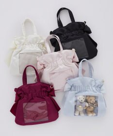 Maison de FLEUR クリアダブルリボン2Wayトート