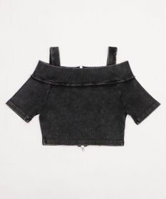 WEGO オフショルWジップトップス