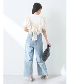 earth music&ecology フロッキードットフリルビスチェ