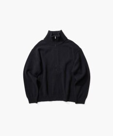 ATON LAMBS WOOL | ハーフジップセーター  - UNISEX