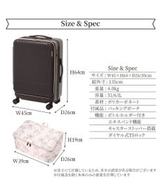ACE BAGS & LUGGAGE Jewelna Rose エルダートローリー ボトルホルダー付 51~63L 05402 ジュエルナローズ cs