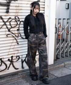 WEGO 【ウエストゴム/SMLサイズ展開】カーブデザインスウェットパンツ