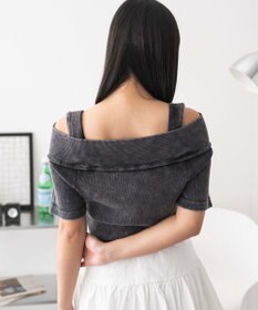 WEGO オフショルWジップトップス