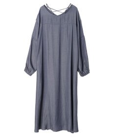 Green Parks ・ｆｕｒｒｙ　ｒａｔｅ　バックレースアップワンピース