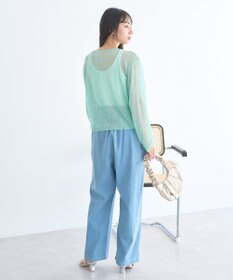 earth music&ecology フロントドロストシアープルオーバー