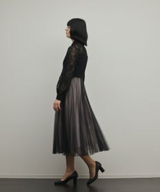 GRACE CONTINENTAL コードレースプリーツワンピース
