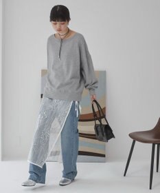 WEGO 【ANGIE VINTAGE/SETUP対応アイテム】オフショルダー裏毛スウェット