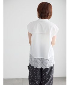 Te chichi レースヘムドッキングシャツ
