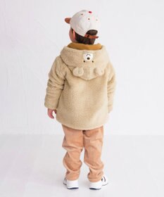 MIKI HOUSE HOT BISCUITS 【70-110cm】 もこくま顔ドン ボアジャンパー