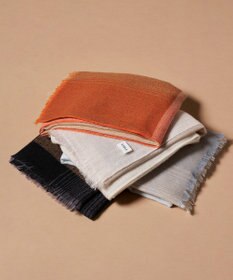 MOONBAT FURLA(フルラ）カシミヤ100％ オンブレー チェック ストール 手洗いOK