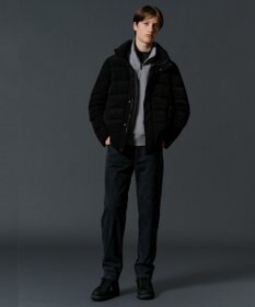 JOSEPH ABBOUD MOUNTAIN 【軽量/イージーケア】ソフトダンボールニット ハーフジップ プルオーバー