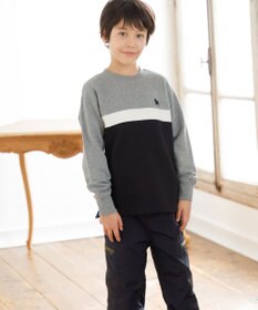 J.PRESS KIDS 【140-170cm】ブル刺繍 ブロッキングトレーナー