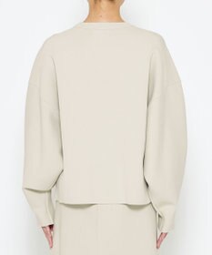 uncrave 【洗える】スムースニット スウェット風プルオーバー（uncrave WHITE）