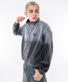 WEGO 【ユニセックス着用ITEM】ブリーチロゴベロアトラックジャケット