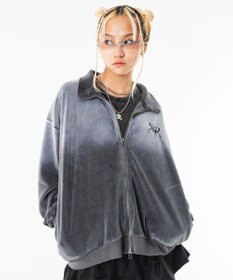 WEGO 【ユニセックス着用ITEM】ブリーチロゴベロアトラックジャケット