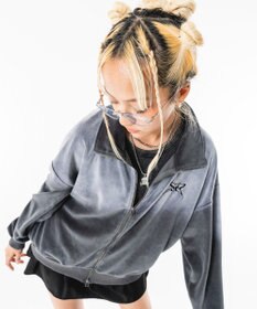 WEGO 【ユニセックス着用ITEM】ブリーチロゴベロアトラックジャケット