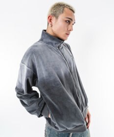 WEGO 【ユニセックス着用ITEM】ブリーチロゴベロアトラックジャケット