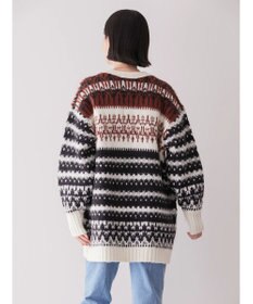 AMERICAN HOLIC フェアアイル柄ニットカーディガン