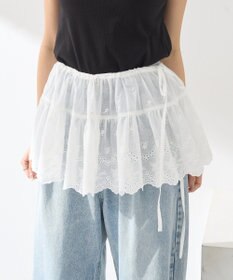 earth music&ecology エンブロイダリー刺繍ラップスカート