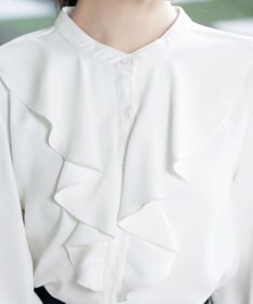 Tiaclasse 【洗える】フリルブラウス