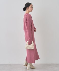 earth music&ecology ＳＥＴ２点襟付きカーディガン＋ニットワンピース