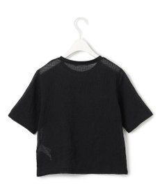 ICB 【洗える】 シャイニーサッカー クロップドトップス