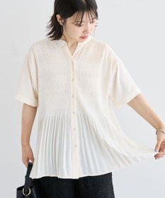 Green Parks マジョリカプリーツスキッパーブラウス