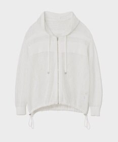 GRACE CONTINENTAL ボーダーメッシュフーディ