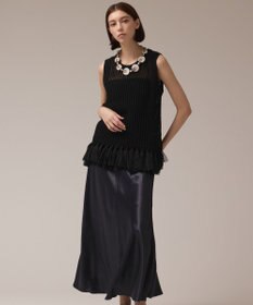 GRACE CONTINENTAL サテンバイアススカート