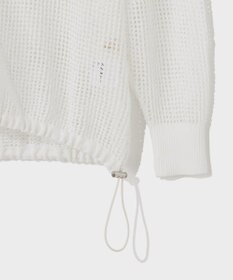 GRACE CONTINENTAL ボーダーメッシュフーディ