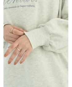 earth music&ecology 裏毛ロゴチュニック