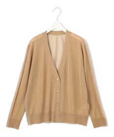 ICB L 【洗える】 マーセライズコットンシアー カーディガン