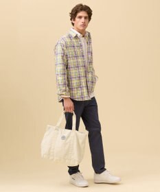 J.PRESS MEN コットンキャンバス オーバルトートバッグ