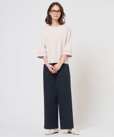 J.PRESS LADIES S チノストレッチ ワイドパンツ