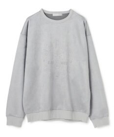 UNFILO MENS 【男女兼用】クリーンスエード エンボスロゴ クルー