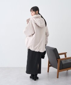 earth music&ecology フーデットパファーコート