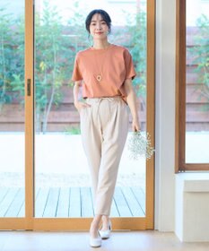 ANY 【UVケア/接触冷感/ウエストゴム】イージケア美脚パンツ テーパード