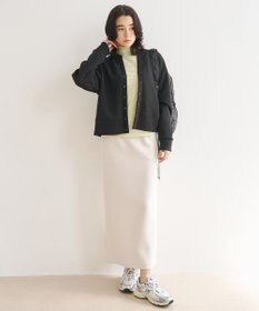 UNFILO 【暖かさ＆着心地の良さで大ヒット/新色追加】コットンカシミヤ タートルネックカットソー