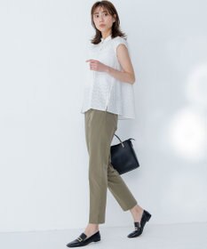 組曲 L エンブロイダリーレースノースリーブ ブラウス