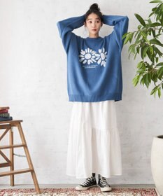 WEGO オーバーフィットジャガードプルオーバー