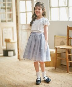 組曲 KIDS 【110-140㎝】ミスティフラワー Tシャツ