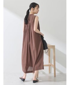 earth music&ecology 綿クレープワンピース（無地）