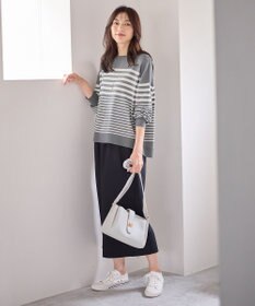 ANY 【ウエストゴム】クラシカルツイードタイトスカート