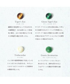 UNBILLION perche ジェムストーンチャームハーフラウンドウォレット