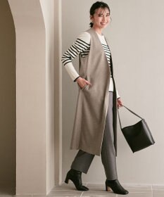 23区 【CLASSY.1月号掲載】ウールミルドストレッチ テーパードパンツ