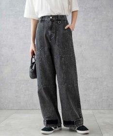 WEGO デニムベイカーステッチパンツ