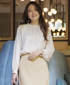 ANY SIS 【前後着用可能】ギャザーネック ブラウス