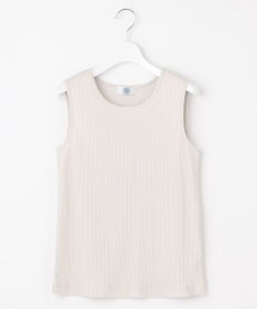 J.PRESS LADIES 【洗える】リブ ノースリーブ カットソー