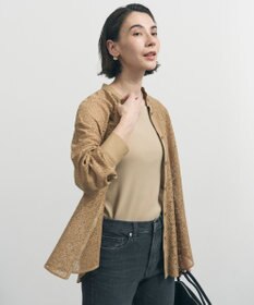 UNFILO ブロックレース バンドカラーシャツ